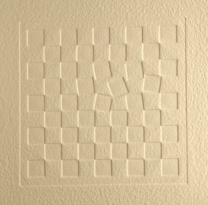 Wobbly Inside - embossed hand-made cotton paper from France 600 gsm 