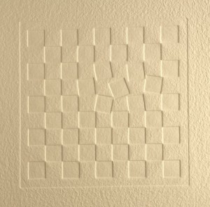 Wobbly Inside - embossed hand-made cotton paper from France 600 gsm 