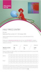 HALF PRICE TICKET - Print off and take with you to the fair