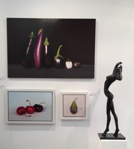 Trinidad Ball's oil paintings with Kathy Prest's sculpture "Amy"
